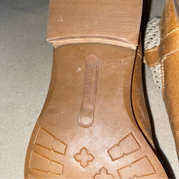 Timberland women’s leather anti fatigue ankle bootie bootbooties boot brown - Picture 7 of 13